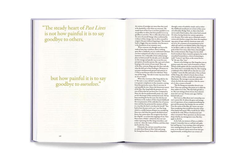A24 Reveals 'Past Lives' Screenplay Book release info celine song movie film director release info screen price conversation photobook photo 