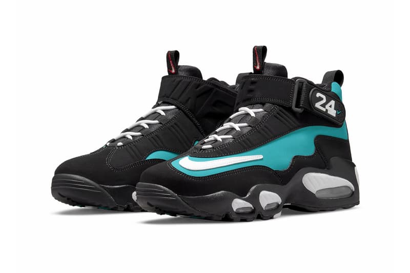 Nike Air Griffey Max 1 "Freshwater" Set For a Return Ken Griffey Jr. baseball player DM8311-001 Black/Multi-Color-Fresh Water-White-Varsity Red-Metallic Silver