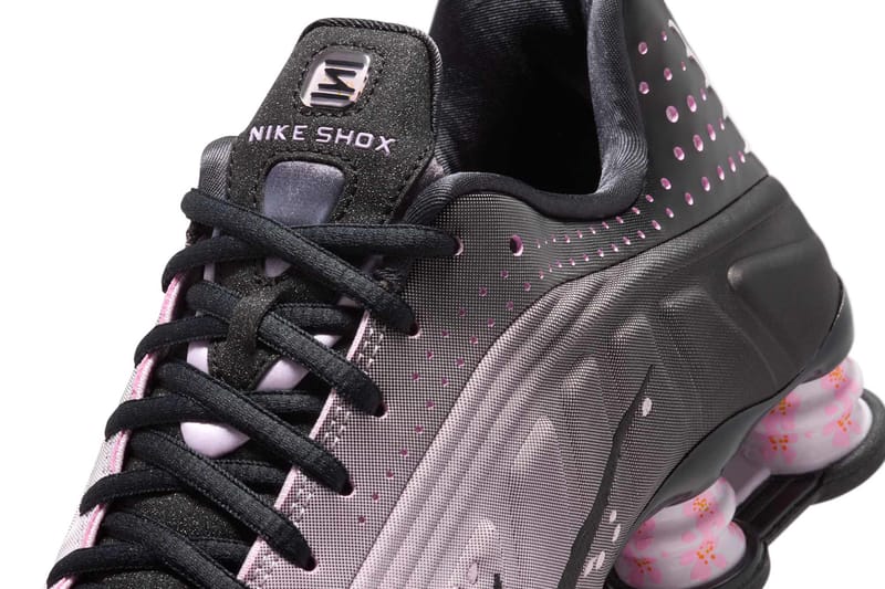pink and black nike shox