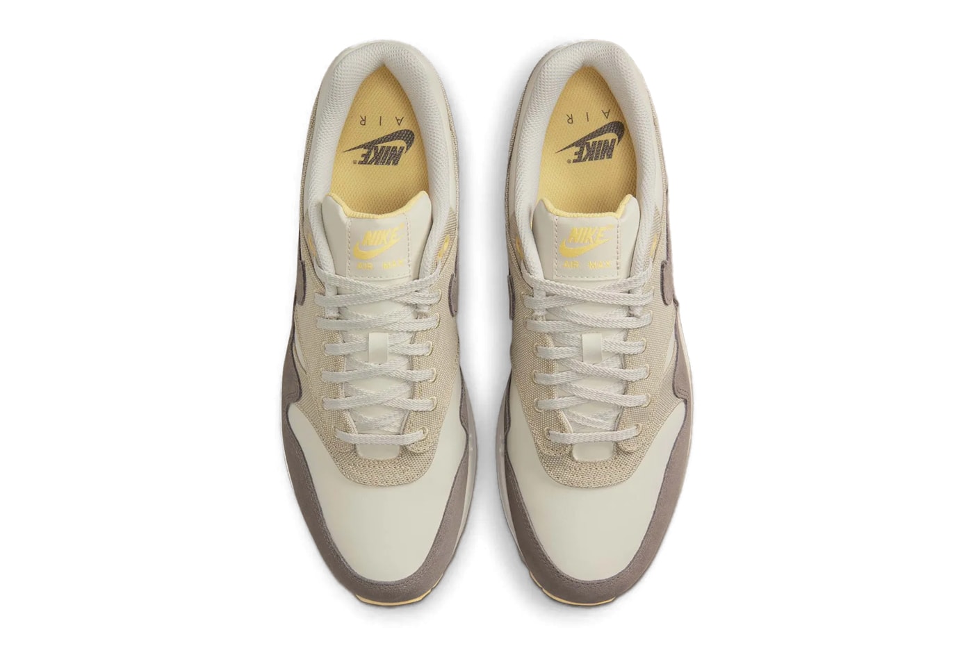 Official Look at the Nike Air Max 1 Premium "Cave Stone" IB6390-001 Light Bone/Cave Stone-Chamois