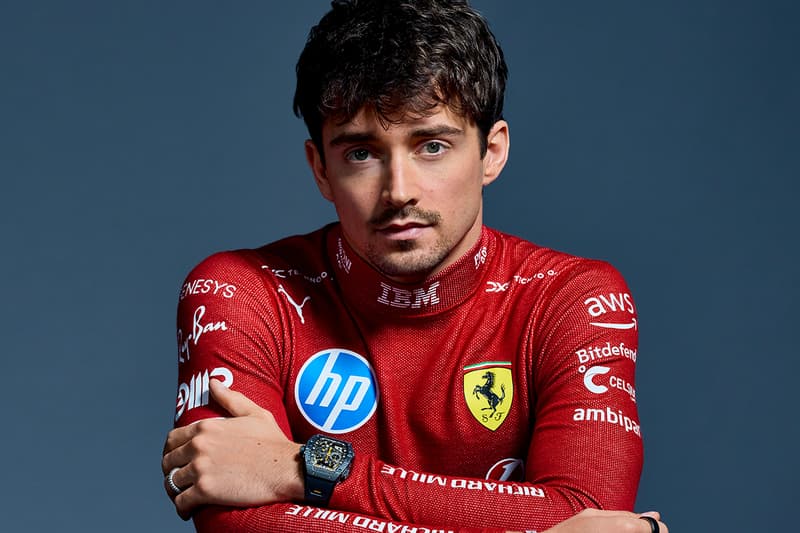 Richard Mille RM 43-01 Tourbillon Split-Seconds Chronograph Ferrari Info microblasted titanium Carbon TPT® Lewis Hamilton Charles Leclerc