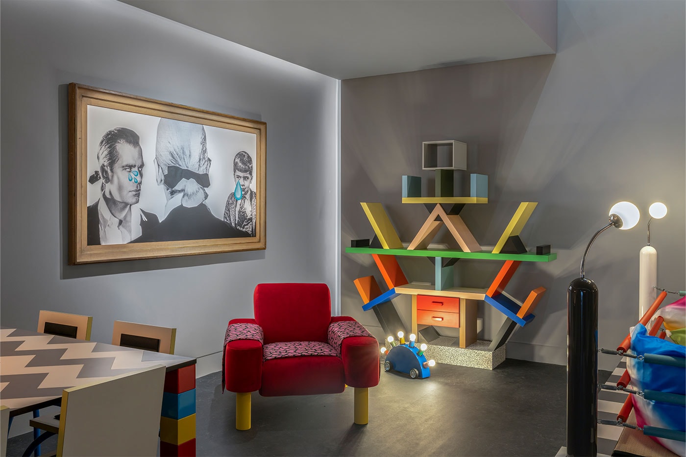 ‘Francesco Vezzoli presents: KARL GOES TO MEMPHIS Tribute to a historic encounter in Monte Carlo’ Exhibition Almine Rech Monaco Info 