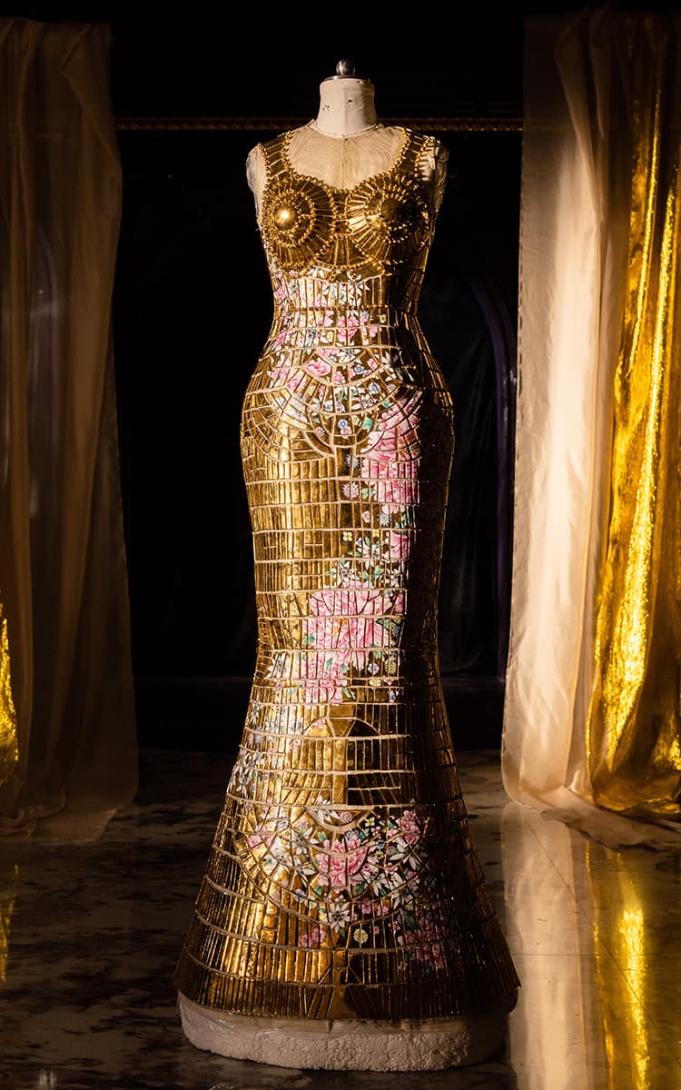 Guo Pei Tan Guanghui 'Glazed Splendor' Guangcai Porcelain Dress UBS Program Art Basel Hong Kong 2025