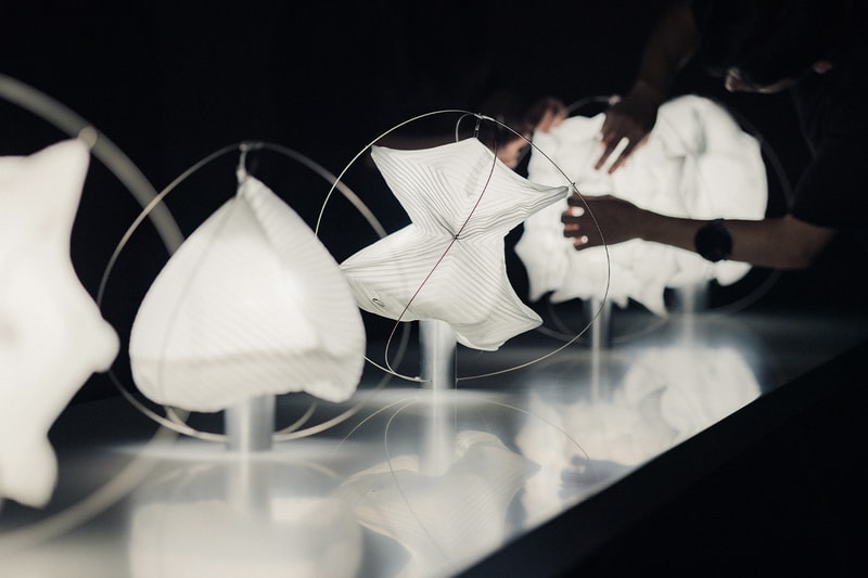 Issey Miyake A-Poc Able atelier oï 'Type-XIII Atelier Oï Project' exhibition collaboration lighting  Milan Design Week Info
