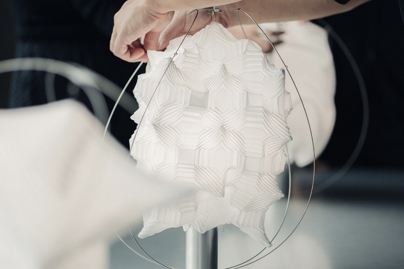  Issey Miyake A-Poc Able atelier oï 'Type-XIII Atelier Oï Project' exhibition collaboration lighting  Milan Design Week Info
