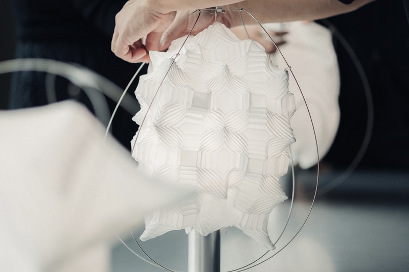  Issey Miyake A-Poc Able atelier oï 'Type-XIII Atelier Oï Project' exhibition collaboration lighting  Milan Design Week Info