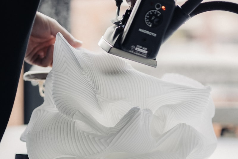  Issey Miyake A-Poc Able atelier oï 'Type-XIII Atelier Oï Project' exhibition collaboration lighting  Milan Design Week Info