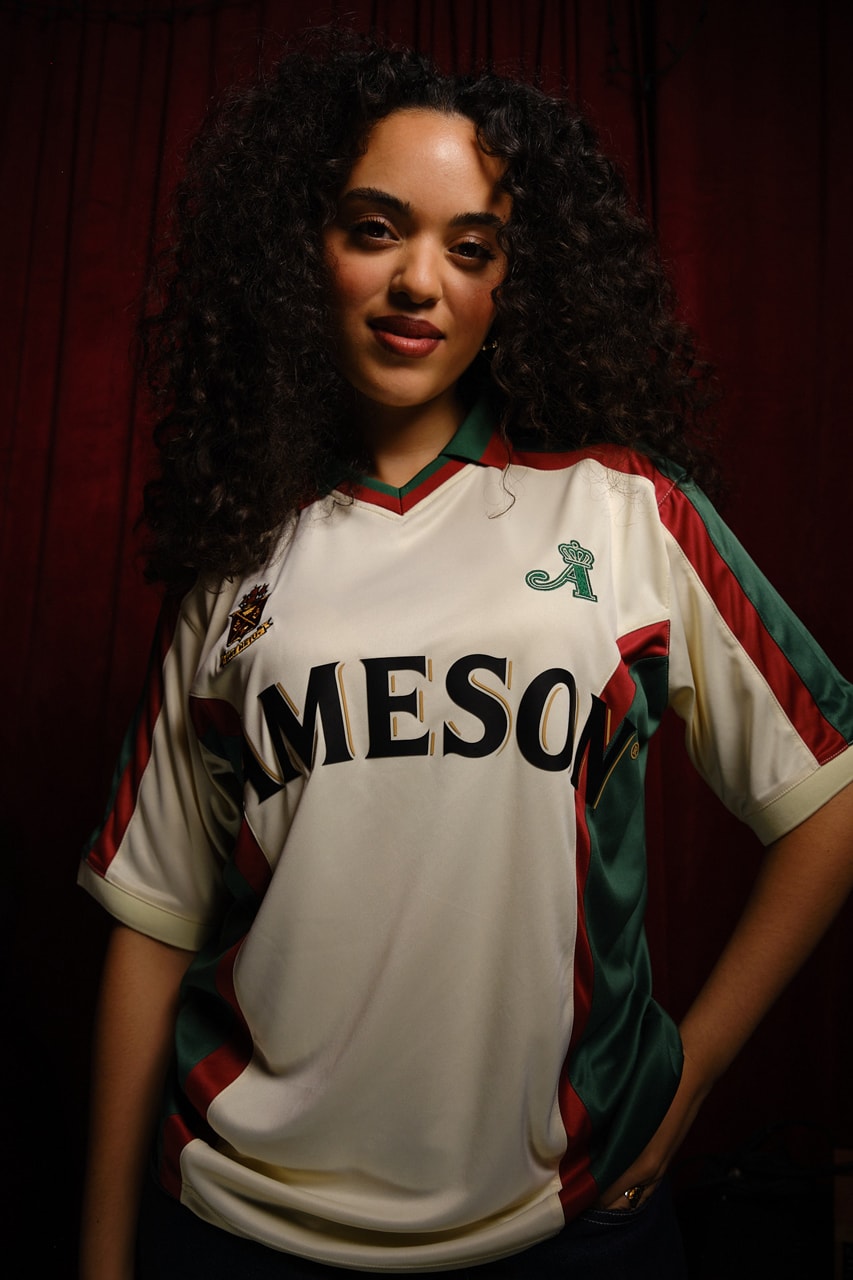 jameson awake ny capsule collection triple distilled music jersey track jacket new york hip hop st patrick's day nublu jersey 