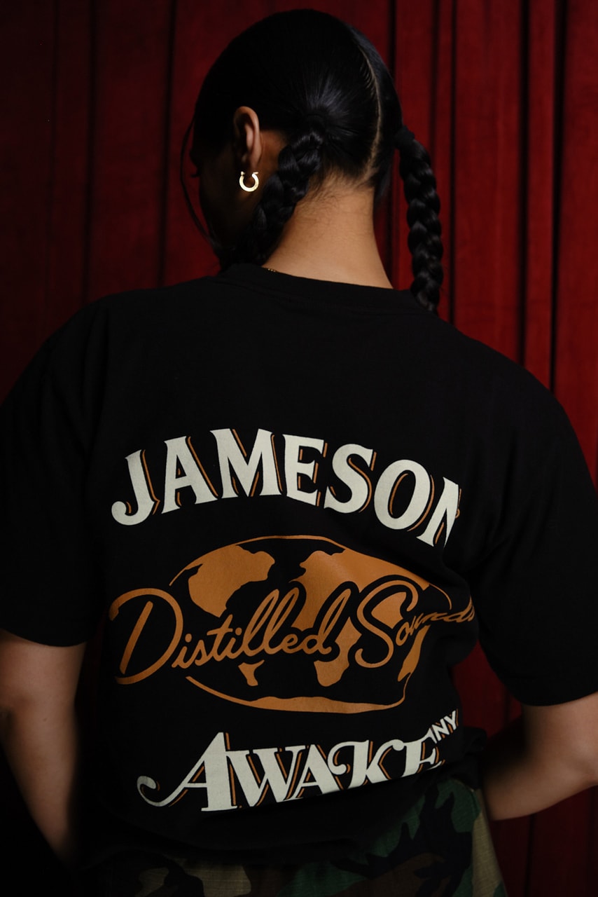 jameson awake ny capsule collection triple distilled music jersey track jacket new york hip hop st patrick's day nublu jersey 