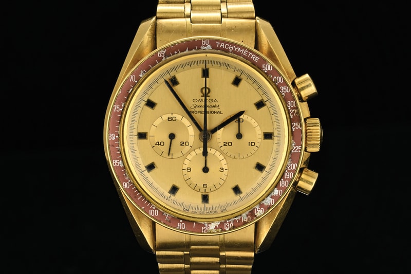 Neil Armstrong OMEGA Speedmaster Professional 18K Gold 1969 Apollo 11 Commemorative Watch RR Auction Info