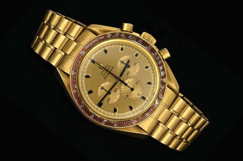 Neil Armstrong OMEGA Speedmaster Professional 18K Gold 1969 Apollo 11 Commemorative Watch RR Auction Info