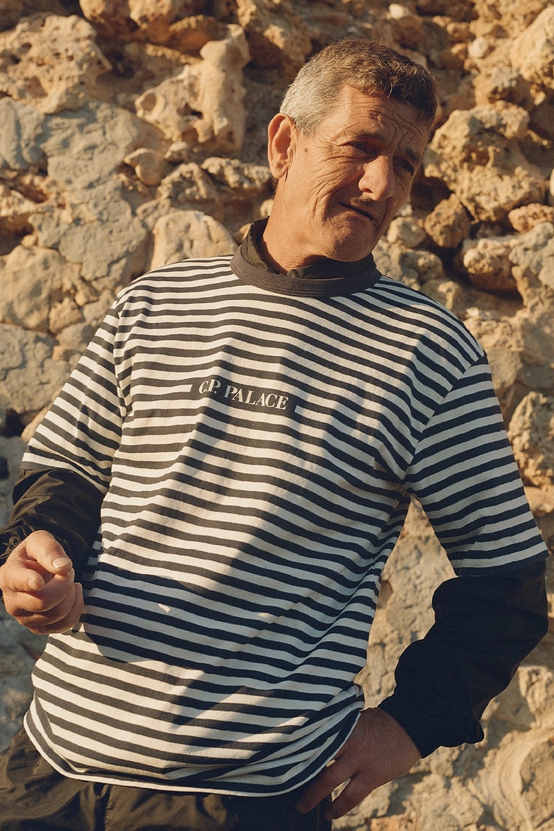 Palace Merges Creative Dialogues With C.P. Company in Latest Capsule lookbook release info italian athletic sportswear denim goggle jacket windbreaker khaki