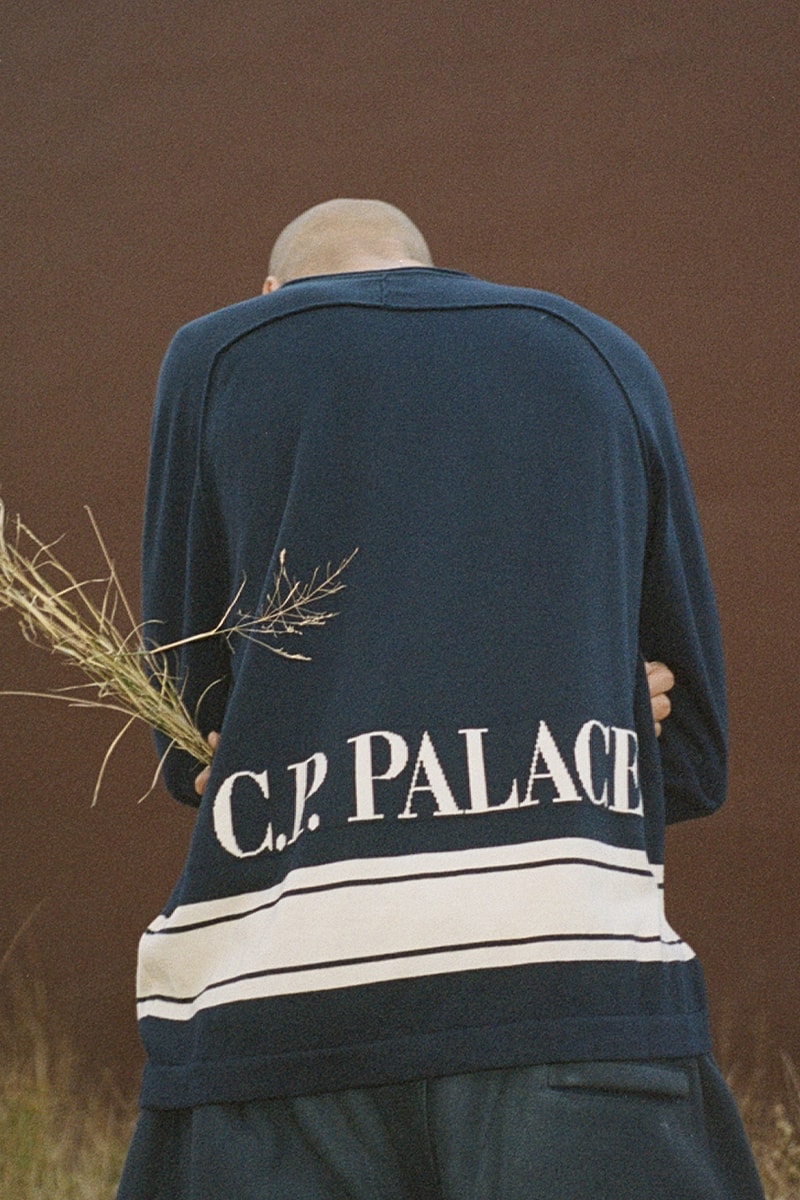 Palace Merges Creative Dialogues With C.P. Company in Latest Capsule lookbook release info italian athletic sportswear denim goggle jacket windbreaker khaki