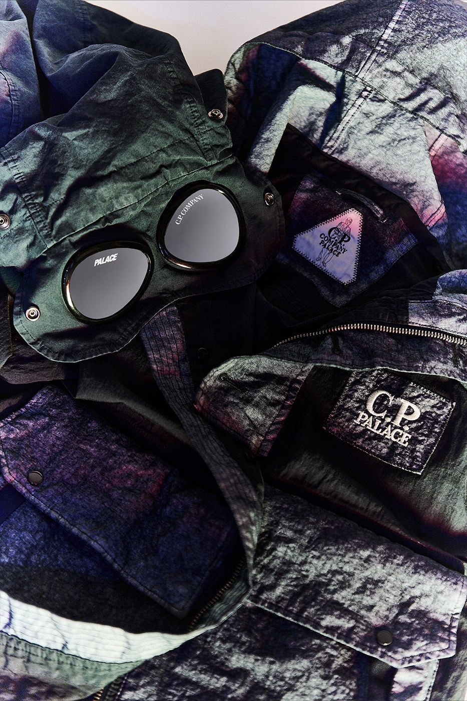 Palace Merges Creative Dialogues With C.P. Company in Latest Capsule lookbook release info italian athletic sportswear denim goggle jacket windbreaker khaki