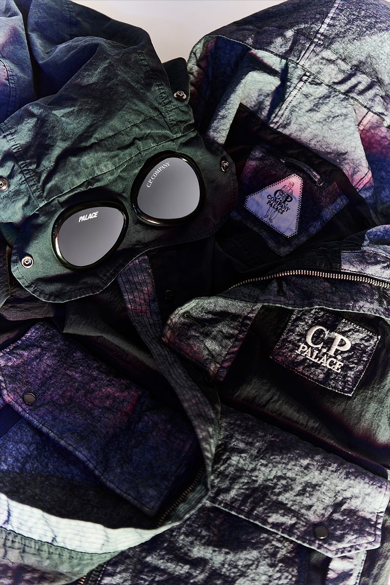 Palace Merges Creative Dialogues With C.P. Company in Latest Capsule lookbook release info italian athletic sportswear denim goggle jacket windbreaker khaki