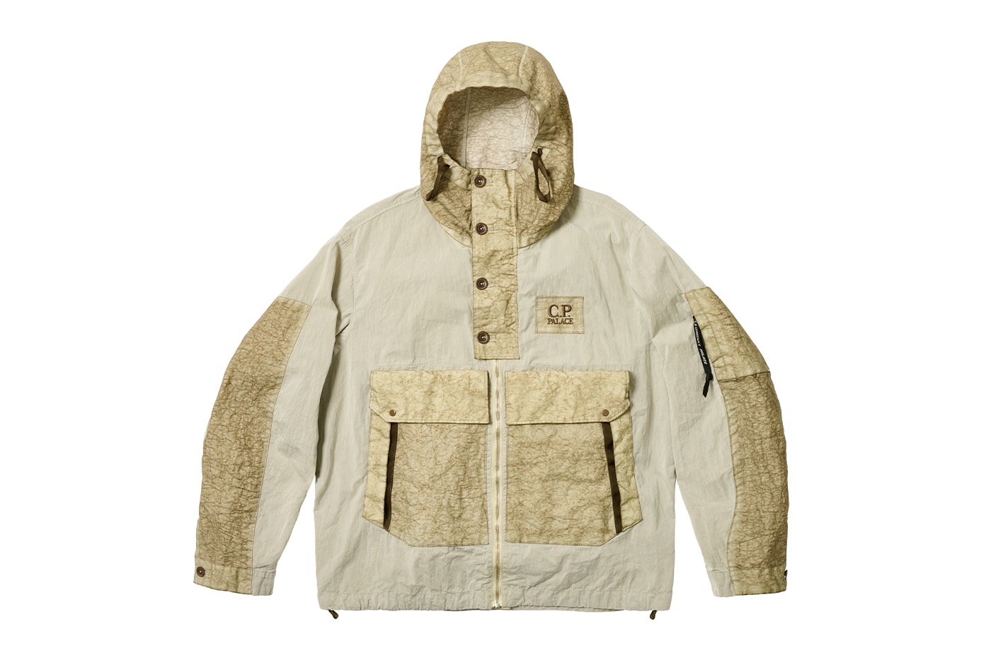 Palace Merges Creative Dialogues With C.P. Company in Latest Capsule lookbook release info italian athletic sportswear denim goggle jacket windbreaker khaki