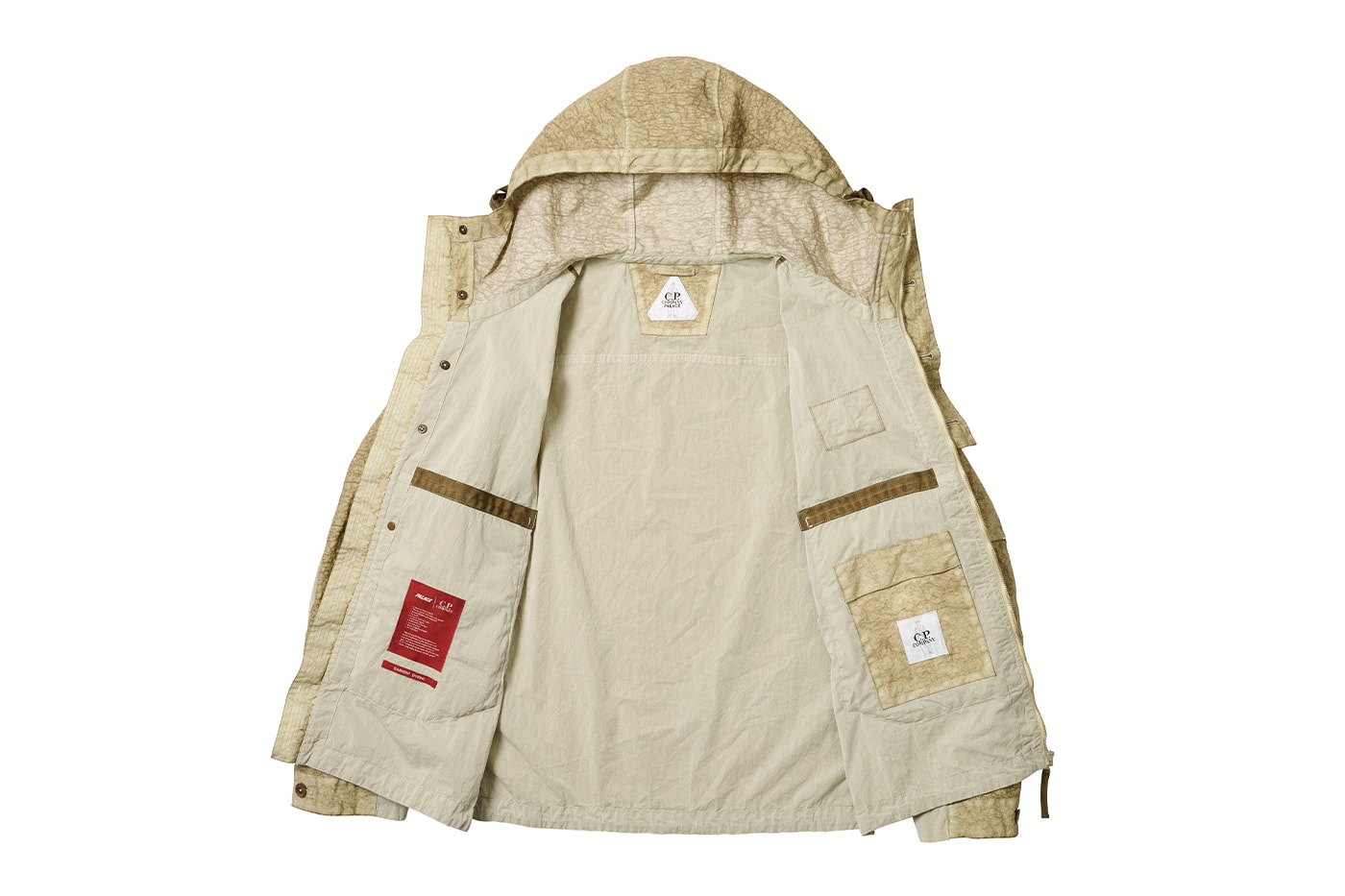 Palace Merges Creative Dialogues With C.P. Company in Latest Capsule lookbook release info italian athletic sportswear denim goggle jacket windbreaker khaki