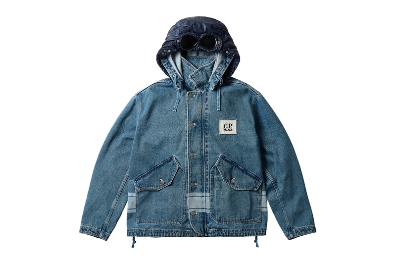Palace Merges Creative Dialogues With C.P. Company in Latest Capsule lookbook release info italian athletic sportswear denim goggle jacket windbreaker khaki