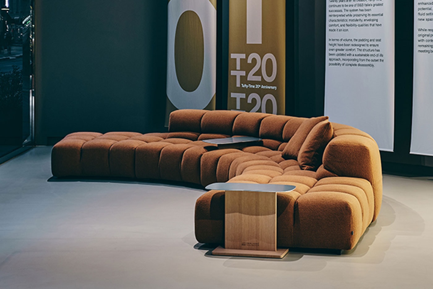 B&B Italia Tufty-Time 20 Modular Sofa 20th Anniversary Patricia Urquiola Release Info 