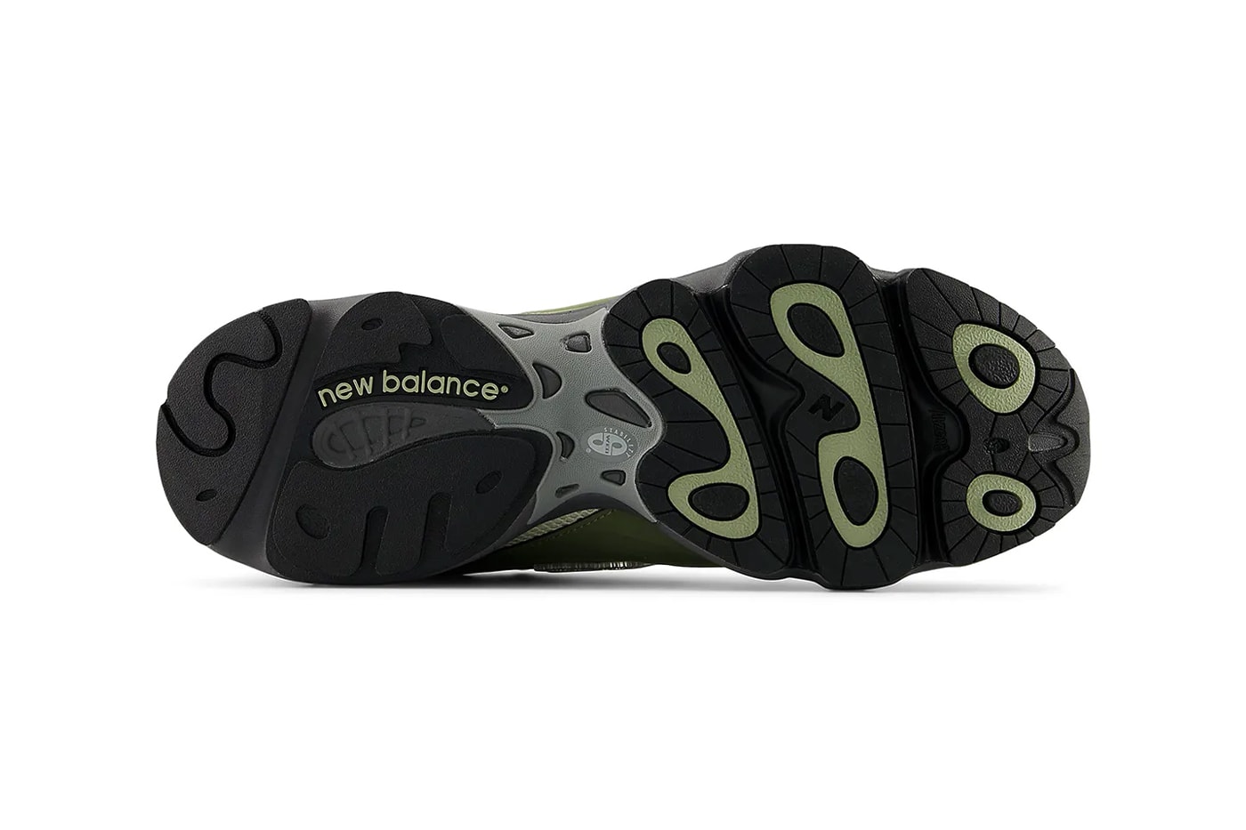 New Balance 1000 Surfaces in "Dark Olivine" nb boston brand green militaristic green shoes sneakers dad shoes chunky retro