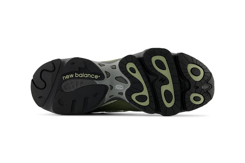 New Balance 1000 Surfaces in "Dark Olivine" nb boston brand green militaristic green shoes sneakers dad shoes chunky retro