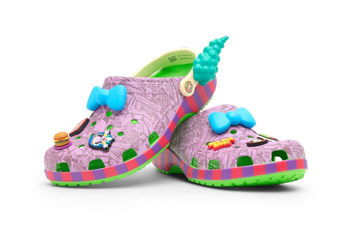 'The Simpsons' x Crocs Classic Clog "Krusty The Klown” The Simpsons Release Info 