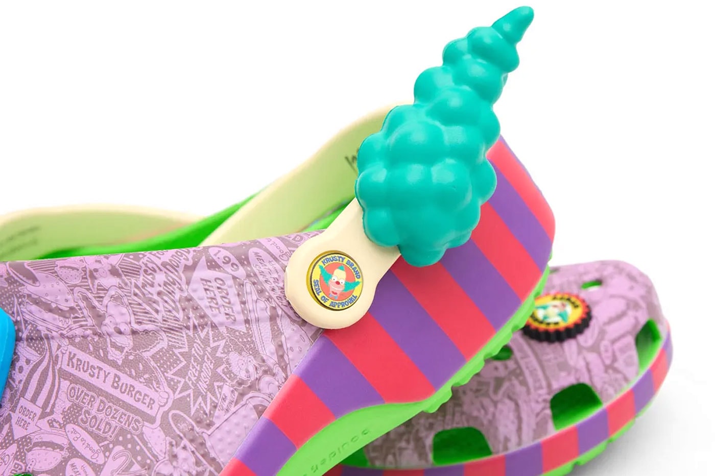 'The Simpsons' x Crocs Classic Clog "Krusty The Klown” The Simpsons Release Info 