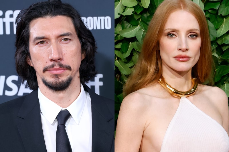 Jessica Chastain Adam Driver Star in 'The Dealer' Apple TV+ Art artworks media res