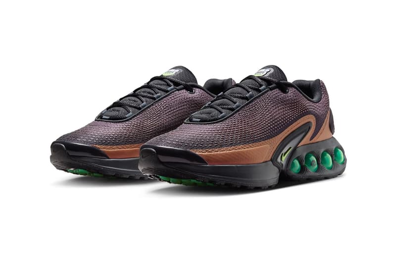 Official Look at the Nike Air Max Dn "Celery" Off-Noir/Dark Russet-Celery iB8065-045 iridescent swoosh 1999 tuned max celery