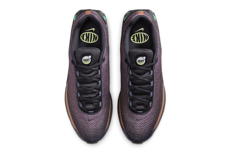 Official Look at the Nike Air Max Dn "Celery" Off-Noir/Dark Russet-Celery iB8065-045 iridescent swoosh 1999 tuned max celery