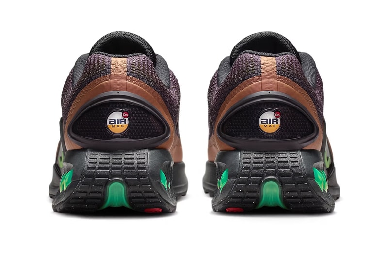 Official Look at the Nike Air Max Dn "Celery" Off-Noir/Dark Russet-Celery iB8065-045 iridescent swoosh 1999 tuned max celery
