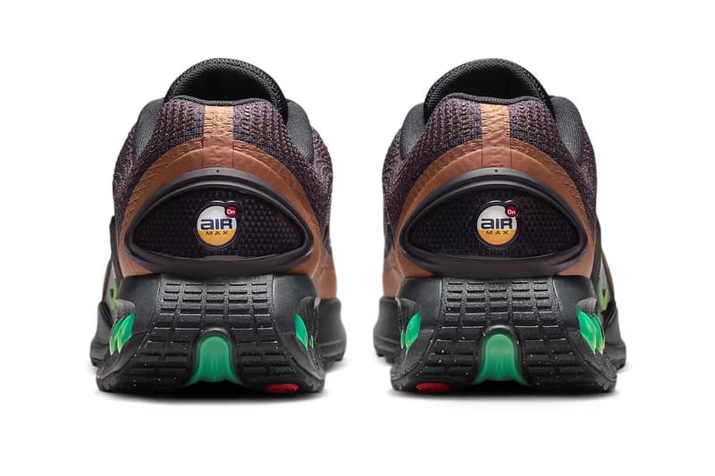 Official Look at the Nike Air Max Dn "Celery" Off-Noir/Dark Russet-Celery iB8065-045 iridescent swoosh 1999 tuned max celery