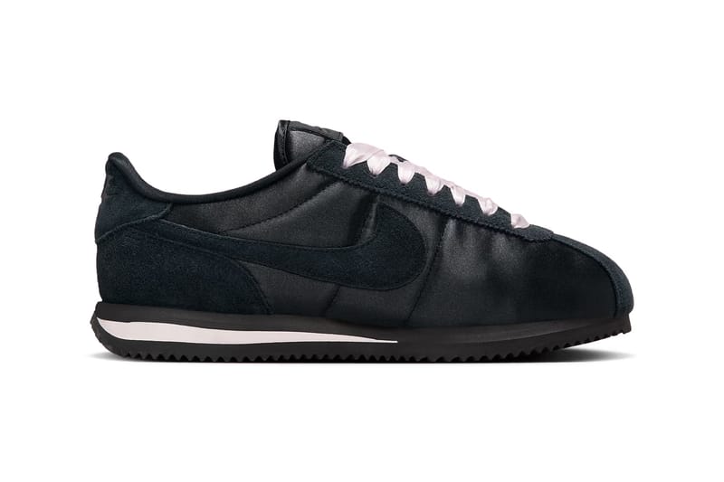 all black nylon nike cortez