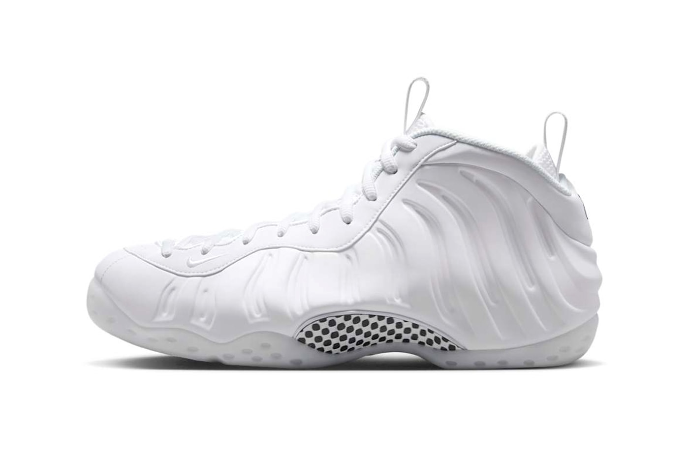 Nike Air Foamposite One "Triple White" HJ5195-100 Release Info all white shoe basketball shoe penny hardaway 1 cent