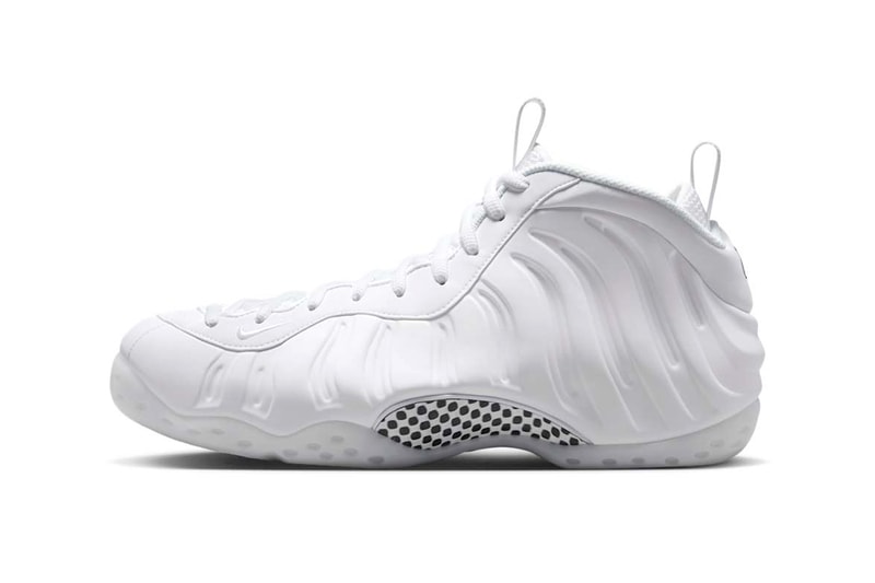 Nike Air Foamposite One "Triple White" HJ5195-100 Release Info all white shoe basketball shoe penny hardaway 1 cent
