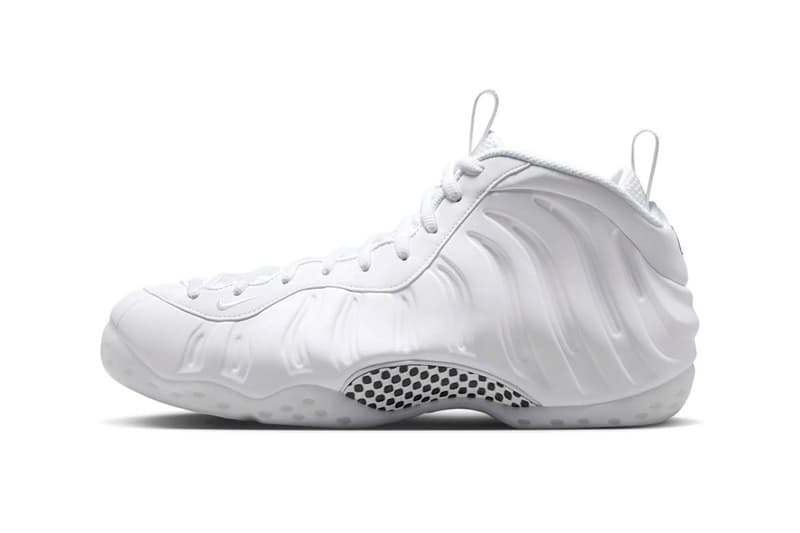 Nike Air Foamposite One "Triple White" HJ5195-100 Release Info all white shoe basketball shoe penny hardaway 1 cent