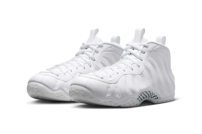 Nike Air Foamposite One "Triple White" HJ5195-100 Release Info all white shoe basketball shoe penny hardaway 1 cent