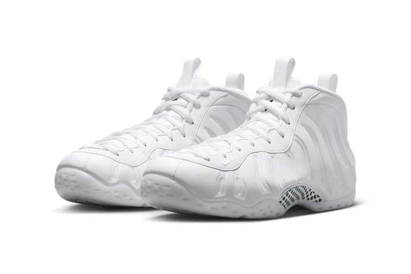 Nike Air Foamposite One "Triple White" HJ5195-100 Release Info all white shoe basketball shoe penny hardaway 1 cent