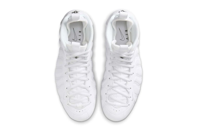 Nike Air Foamposite One "Triple White" HJ5195-100 Release Info all white shoe basketball shoe penny hardaway 1 cent