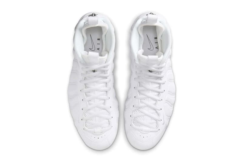 Nike Air Foamposite One "Triple White" HJ5195-100 Release Info all white shoe basketball shoe penny hardaway 1 cent