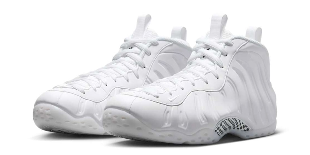 Nike Air Foamposite One Drops Clean "Triple White" Colorway