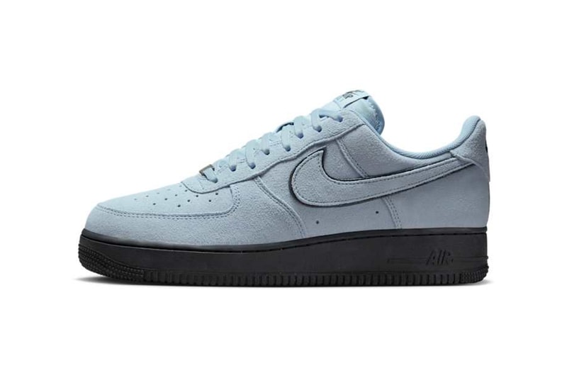Nike Air Force 1 Low Suede Light Armoury Blue Black HQ1966-400 Release Info
