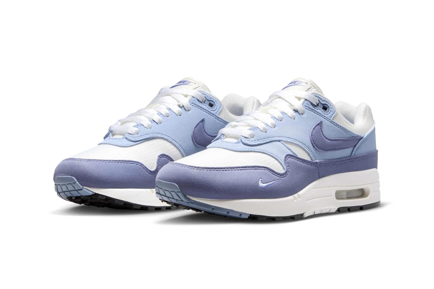 Official Look at the Nike Air Max 1 "Light Armory Blue" HF1194-102 white sneaker air max day 