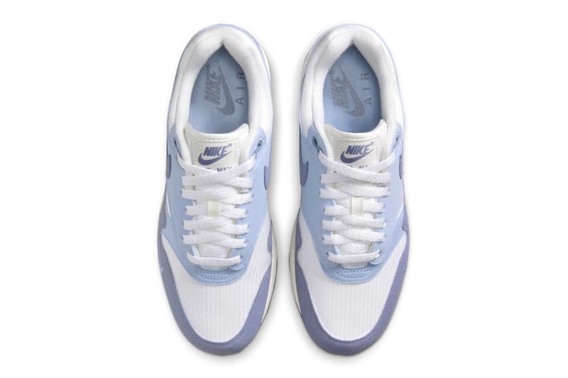 Official Look at the Nike Air Max 1 "Light Armory Blue" HF1194-102 white sneaker air max day