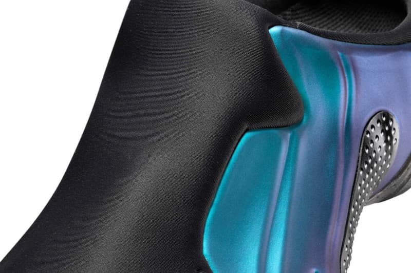 Official Look at the Nike Clogposite "Dusty Cactus" Off Noir/Dusty Cactus-Persian Violet iridescent slip on foamposite air flightposite basketball retro