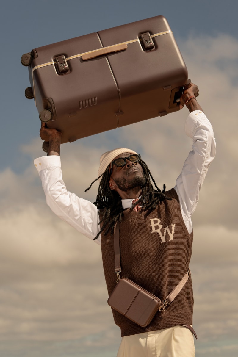 July Brown Luggage Suitcase Collection