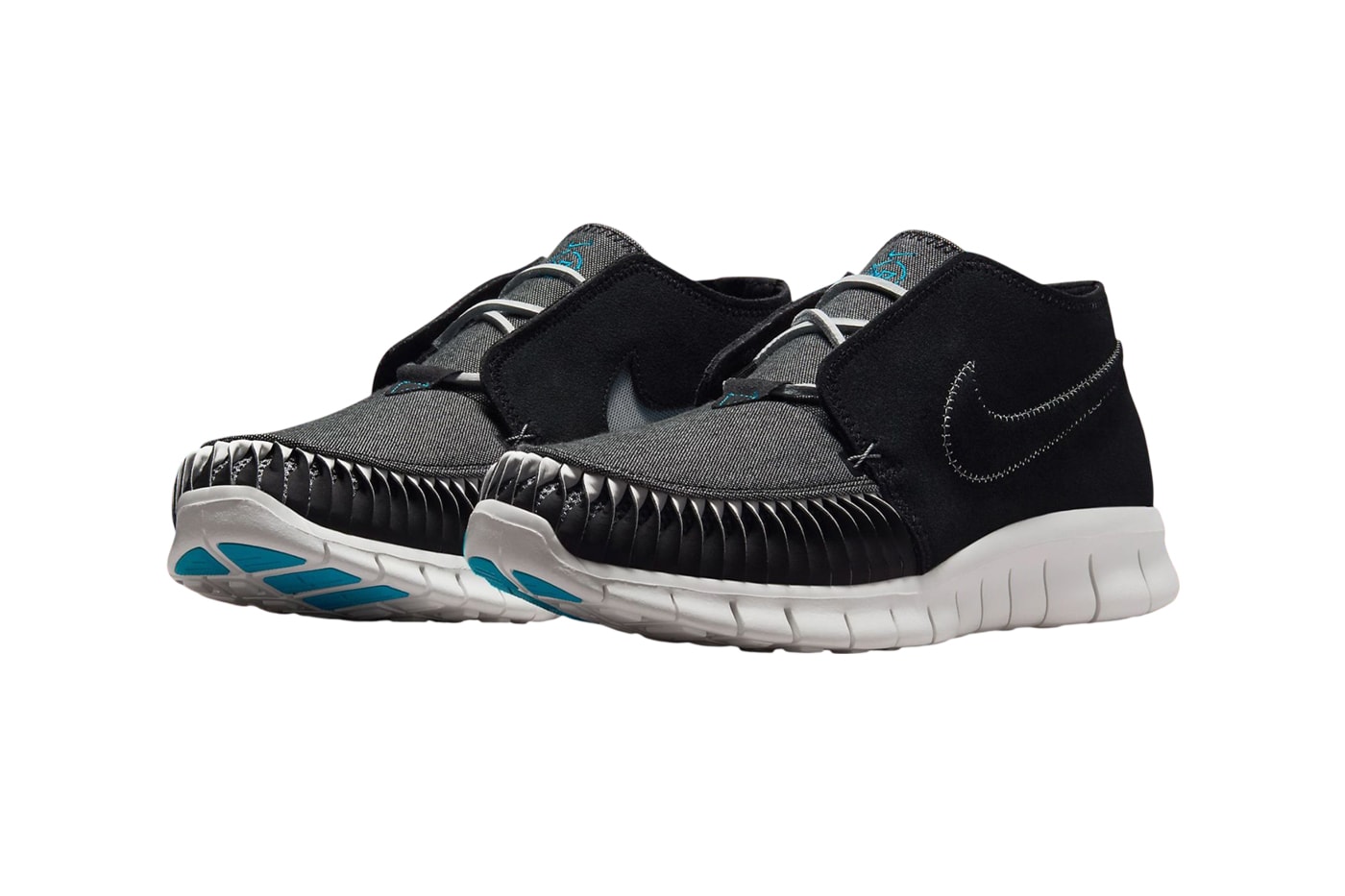 Nike Free Forward Moc 2 N7 Slated to Return This Summer Black/Dark Turquoise-White IB8163-010 indigenous inspiration minimalistic design