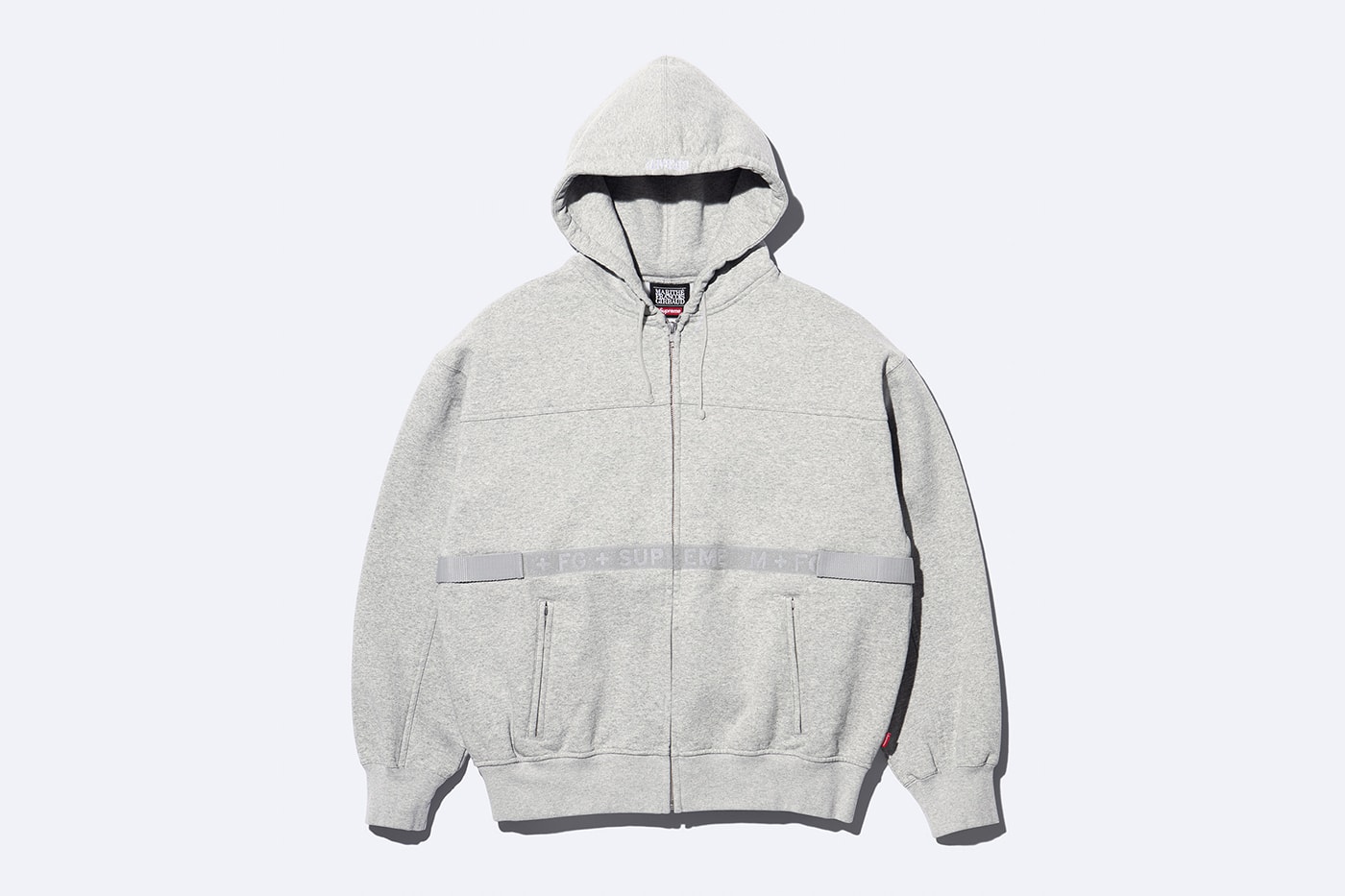 Supreme x Marithé + Françoise Girbaud Spring 2025 Collaboration french fashion house François Girbaud and Marithé Bachellerie western house M+FG   Leather Flight Bomber Jacket, Denim Trucker Jacket, Down Puffer Vest, Hockey Jersey, Hooded Sweatshirt, Leather Cargo Pant, Baggy Jean, Sweatpant, Denim Short, Tee, Camp Cap, Beanie, Tote Bag and Towel