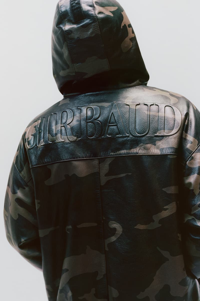 Supreme x Marithé + Françoise Girbaud Spring 2025 Collaboration french fashion house François Girbaud and Marithé Bachellerie western house M+FG   Leather Flight Bomber Jacket, Denim Trucker Jacket, Down Puffer Vest, Hockey Jersey, Hooded Sweatshirt, Leather Cargo Pant, Baggy Jean, Sweatpant, Denim Short, Tee, Camp Cap, Beanie, Tote Bag and Towel