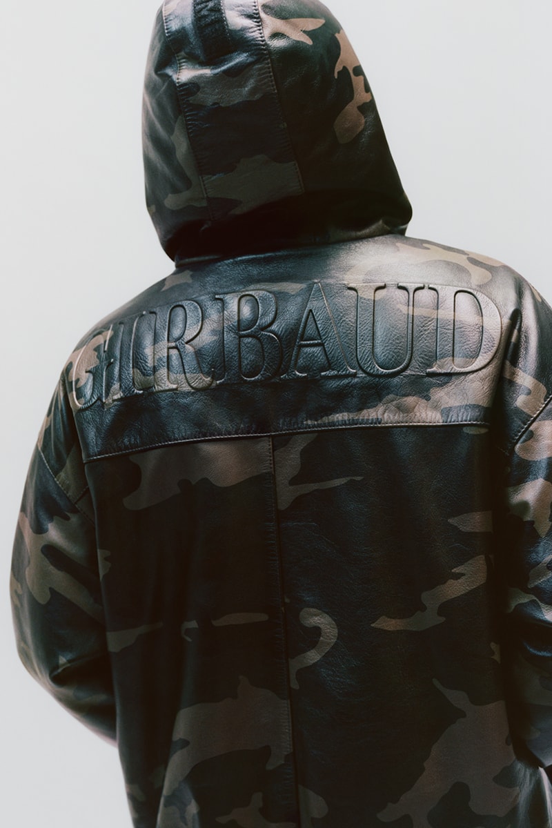 Supreme x Marithé + Françoise Girbaud Spring 2025 Collaboration french fashion house François Girbaud and Marithé Bachellerie western house M+FG   Leather Flight Bomber Jacket, Denim Trucker Jacket, Down Puffer Vest, Hockey Jersey, Hooded Sweatshirt, Leather Cargo Pant, Baggy Jean, Sweatpant, Denim Short, Tee, Camp Cap, Beanie, Tote Bag and Towel